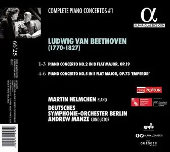 Martin Helmchen, Andrew Manze, Deutsches Symphonie-Orchester Berlin - Beethoven: Piano Concertos 2 & 5 (2019)