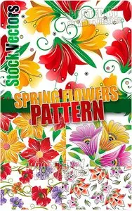Spring flowers pattern - Stock Vectors
