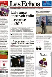 Les Echos Week-End Du Vendredi 19 Decembre & Samedi 20 Decembre 2014