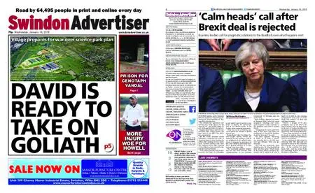 Swindon Advertiser – January 16, 2019