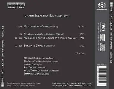 Masaaki Suzuki - J.S. Bach: Musikalisches Opfer (2017)