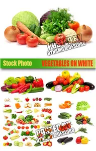 Vegetables on white - UHQ Stock Photo