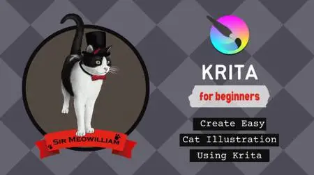 Krita for Beginners: Create Easy Cat Illustration Using Krita