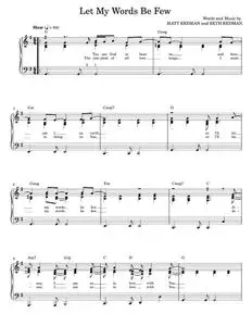 Let My Words Be Few (I'll Stand In Awe Of You) - Matt Redman (Piano-Vocal-Guitar)