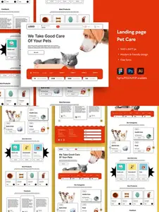 Pet Care Website Landing Page DMCMAHG
