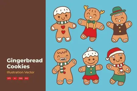 Collection of Gingerbread Man Cookies