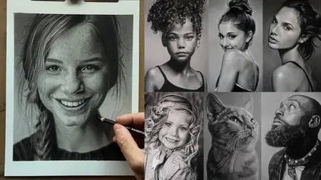 Drawing Photo Realistic Portraits With Pencils