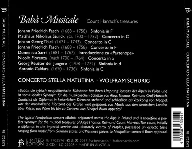 Wolfram Schurig, Concerto Stella Matutina - Babà Musicale: Count Harrach's treasures (2017)