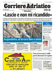 Corriere Adriatico Pesaro - 2 Marzo 2025