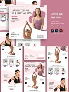 Yoga Class Website Landing Page 2BDFMML