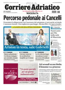 Corriere Adriatico Macerata - 13 Novembre 2025
