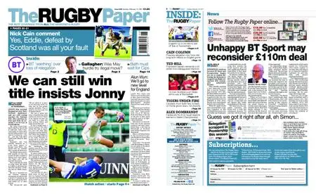 The Rugby Paper – February 14, 2021