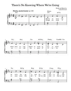 There's No Knowing Where We're Going - Leslie Bricusse, Willy Wonka (Easy Piano)