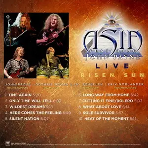 Asia featuring John Payne - Live Risen Sun (2012) [Japan Mini-LP Blu-Spec CD]