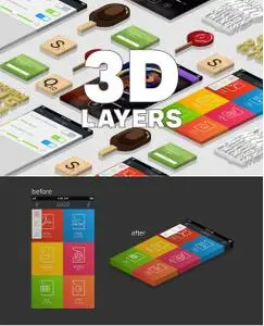 3D Isometric Layers