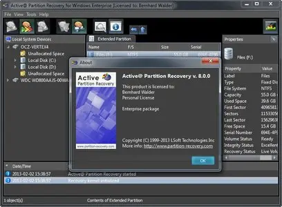 Active Partition Recovery Enterprise 8.0