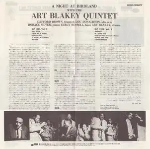 Art Blakey Quintet - A Night at Birdland Vol.1 (1954) {Blue Note Japan, CP32-5201, Early Press}