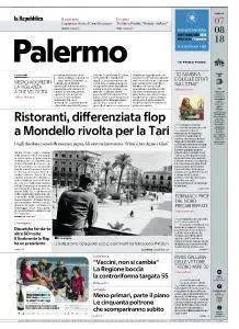 la Repubblica Palermo - 7 Agosto 2018