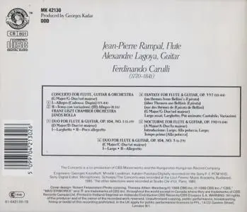 Jean-Pierre Rampal, Alexandre Lagoya - Carulli: Music For Flute & Guitar (1988)