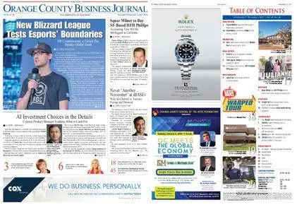 Orange County Business Journal – November 27, 2017
