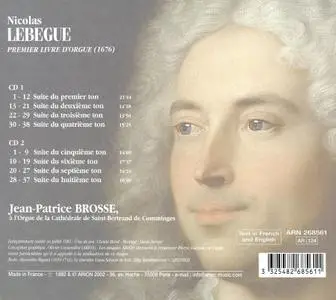 Jean-Patrice Brosse - Nicolas Lebègue: Premier Livre d'orgue (2002)