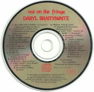 Daryl Braithwaite - Out On The Fringe (1979)