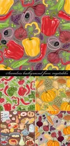 Seamless background from vegetables