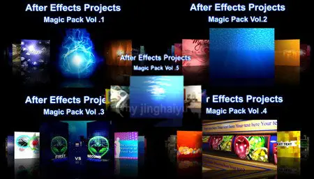 After Effects Projects Magic Pack Vol.01 - 05 More Than 100 Projects