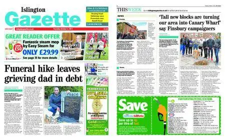 Islington Gazette – October 05, 2017
