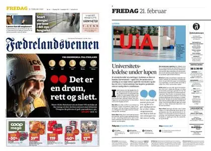 Fædrelandsvennen – 21. februar 2020