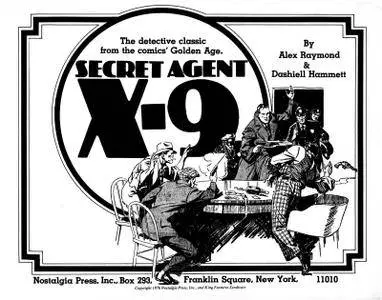 Secret Agent X-9 - The Detective Classic from the 1930s [Nostalgia Press] 1976 Darwination  Icarus -DCP