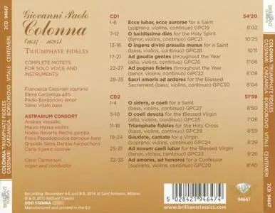 Astrarium Consort, Carlo Centemeri - Colonna: Triumphate Fideles (Complete Motets for Solo Voice and Instruments) (2015)