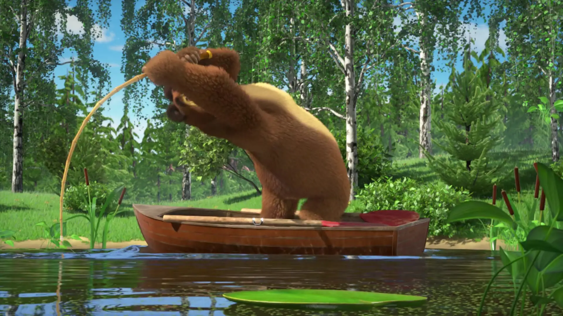 Маша ловит. Маша и медведь рыбалка. Маша и медведь случай на рыбалке. Маша и медведь саучый на рыбыке.