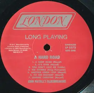 John Mayall & the Bluesbreakers – A Hard Road [Sundazed 180g Mono LP] Vinyl Rip 24/96