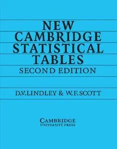 New Cambridge Statistical Tables (2nd Edition)
