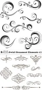 Vectors - Swirl Ornament Elements 17
