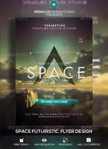 GraphicRiver Space Futuristic Flyer Design