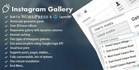CodeCanyon - WordPress Responsive Instagram Gallery v1.0