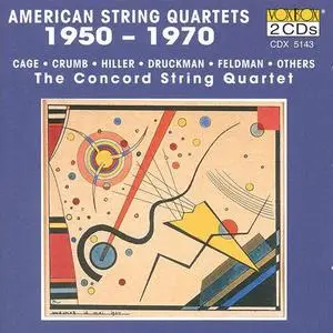 American String Quartets, 1950-1970: The Music of Cage, Crumb, Hiller, Druckman, Feldman & Others (1995)