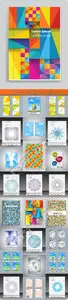 Brochure booklet flyer or book cover template vector 14