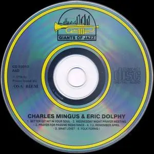 Charles Mingus & Eric Dolphy - Jazz Festival, Antibes, July 13, 1960 (1996) {Giants Of Jazz CD 53013}