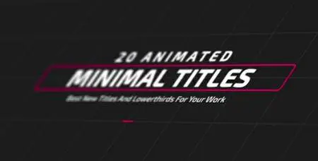 Minimal TItles and Lowerthirds - Project for After Effects (VideoHive)