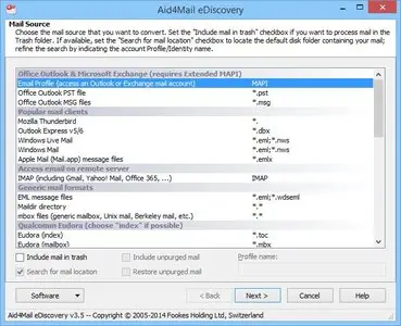 Aid4Mail eDiscovery 3.5.0.180