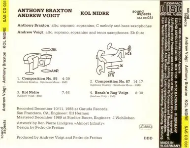 Andrew Voigt - Anthony Braxton - Kol Nidre (1990)