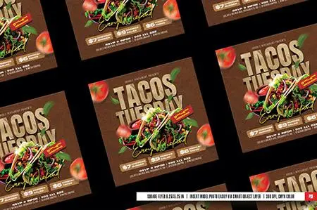 Tacos Tuesday Flyer PSD