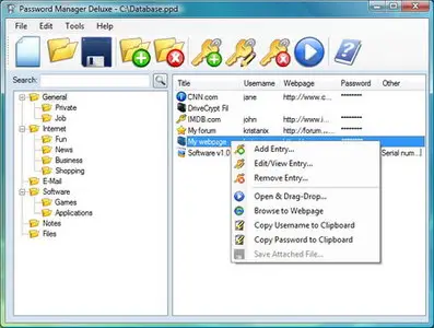 Kristanix Software Password Manager Deluxe 3.822 Portable