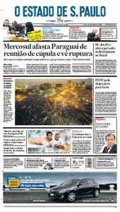 Jornal O Estado de São Paulo - 25 de junho de 2012 - Segunda