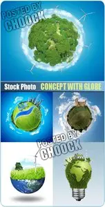 Concept with globe - Stock Photo