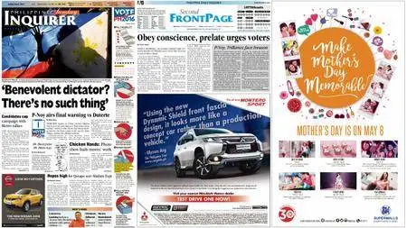 Philippine Daily Inquirer – May 08, 2016