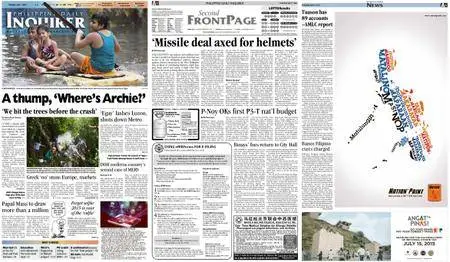Philippine Daily Inquirer – July 07, 2015